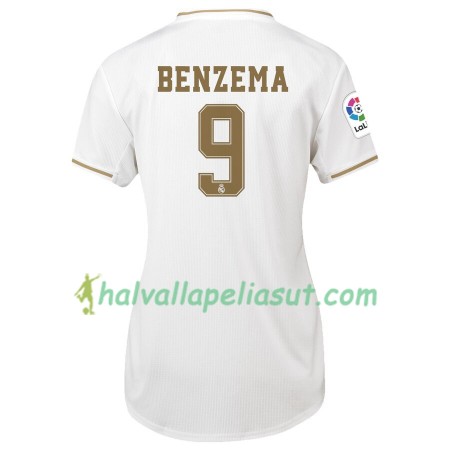 Jalkapallo Pelipaidat Real Madrid Karim Benzema 9 Naisten Kotipaita 2019-2020 Lyhythihainen